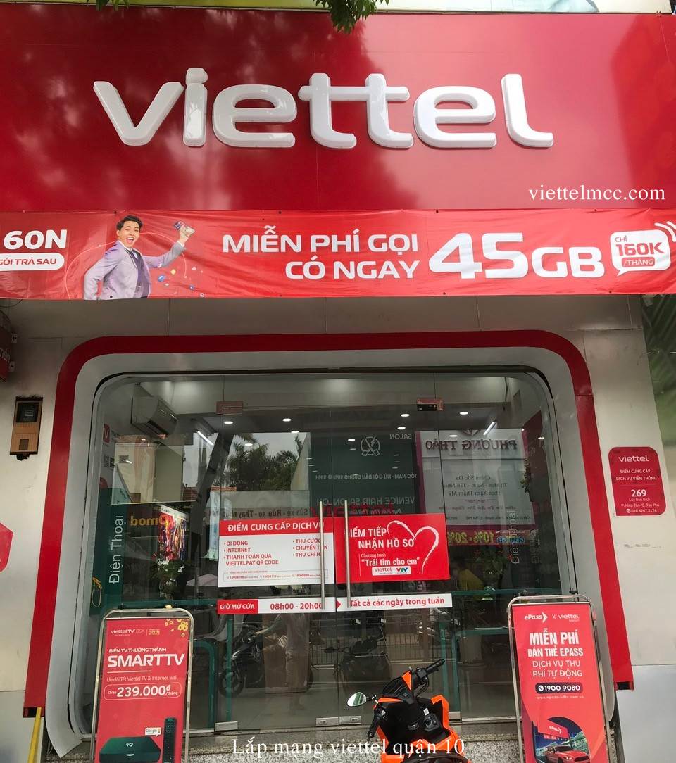 Lắp Mạng Viettel Quận 10 - Hình cửa hàng Viettel